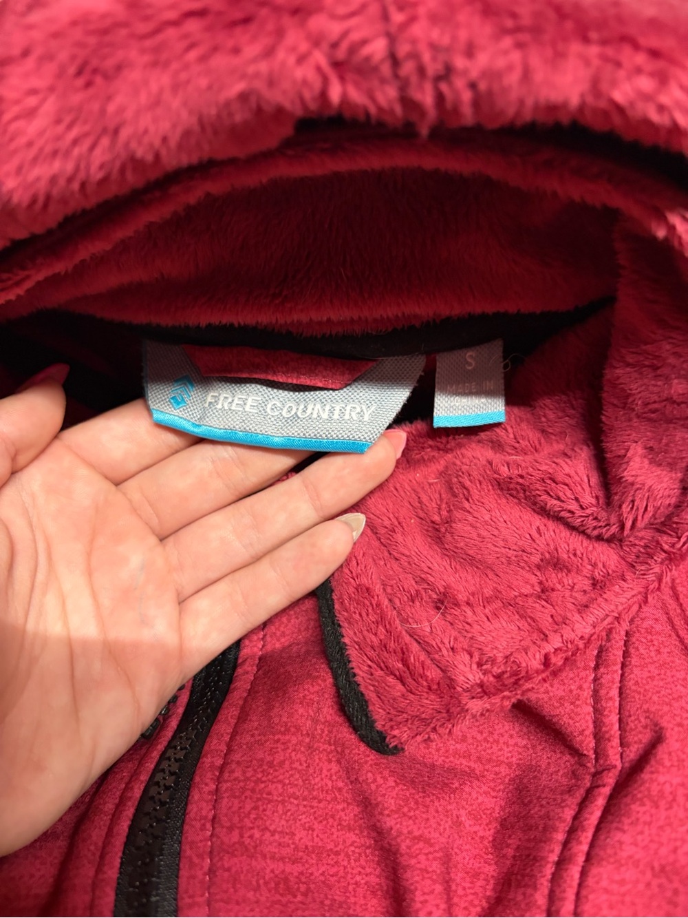 Free Country Raspberry Hooded Zip Jacket - Picture 2 of 2